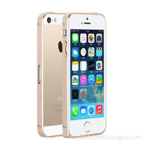 Aluminium Alloy Bumper for iPhone 5s with Home & Volume Buttons, Ultra-thin